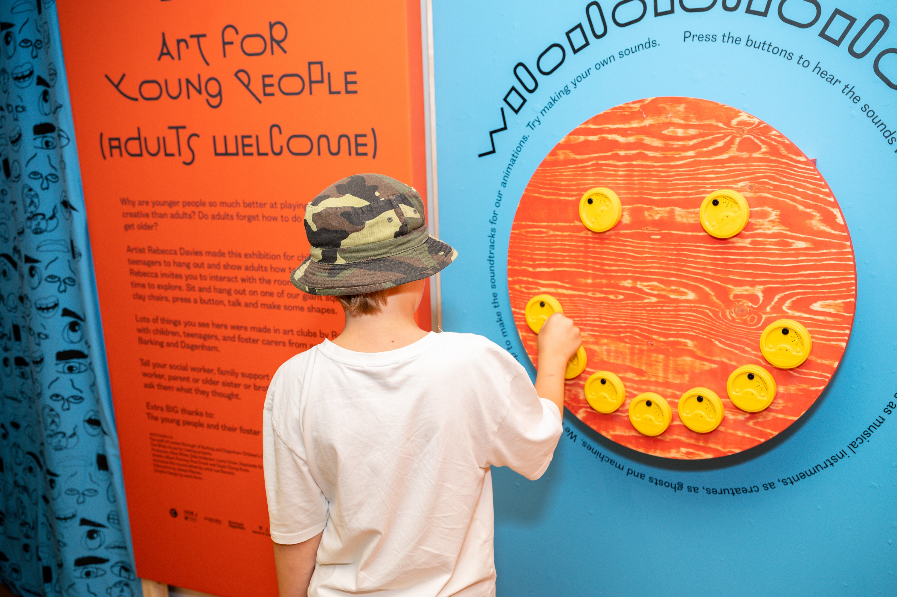 Child at the New Town Culture Exhibition