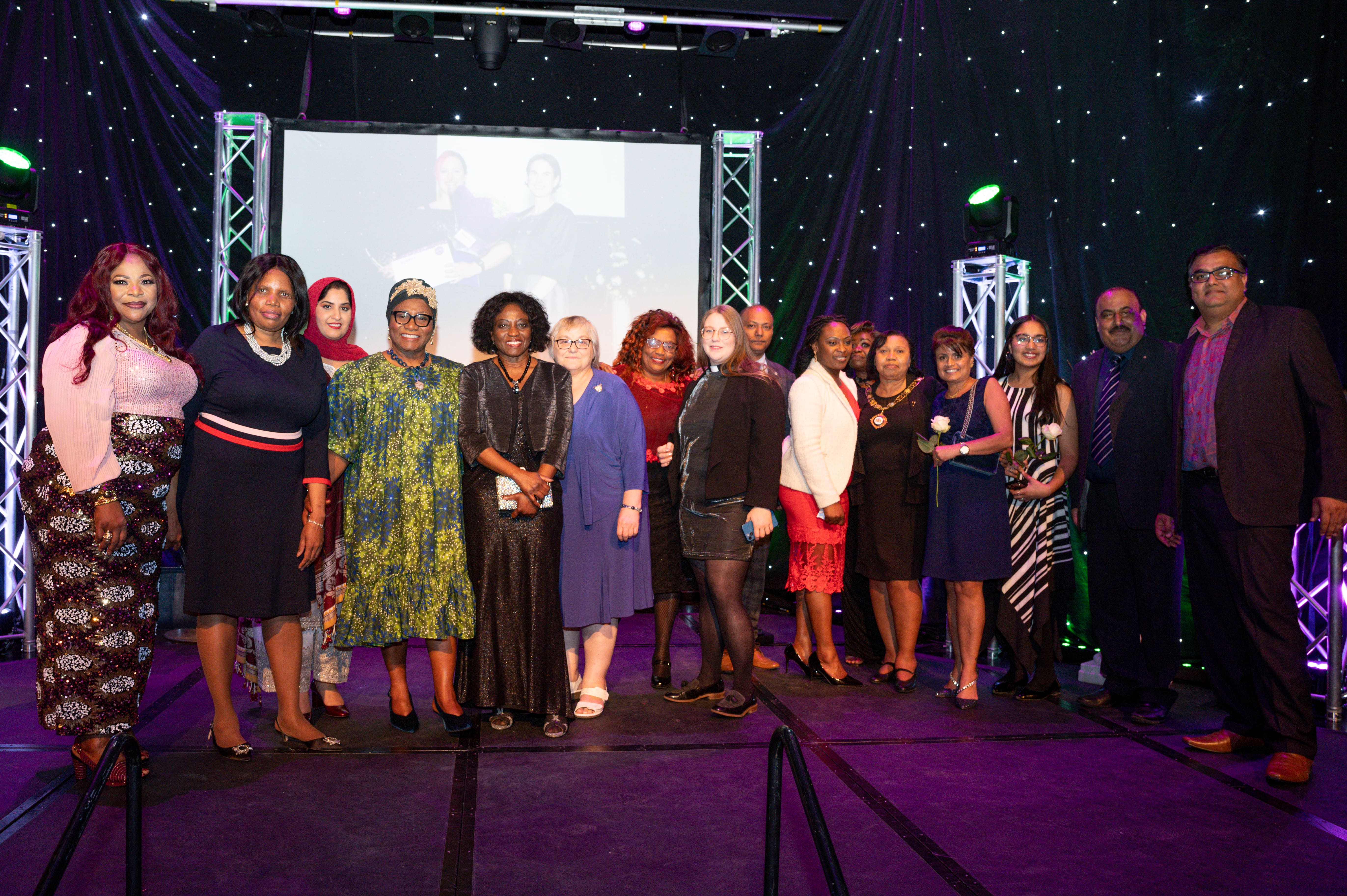 Attendees of Women's Empowerment Awards at Broadway Theatre, Barking