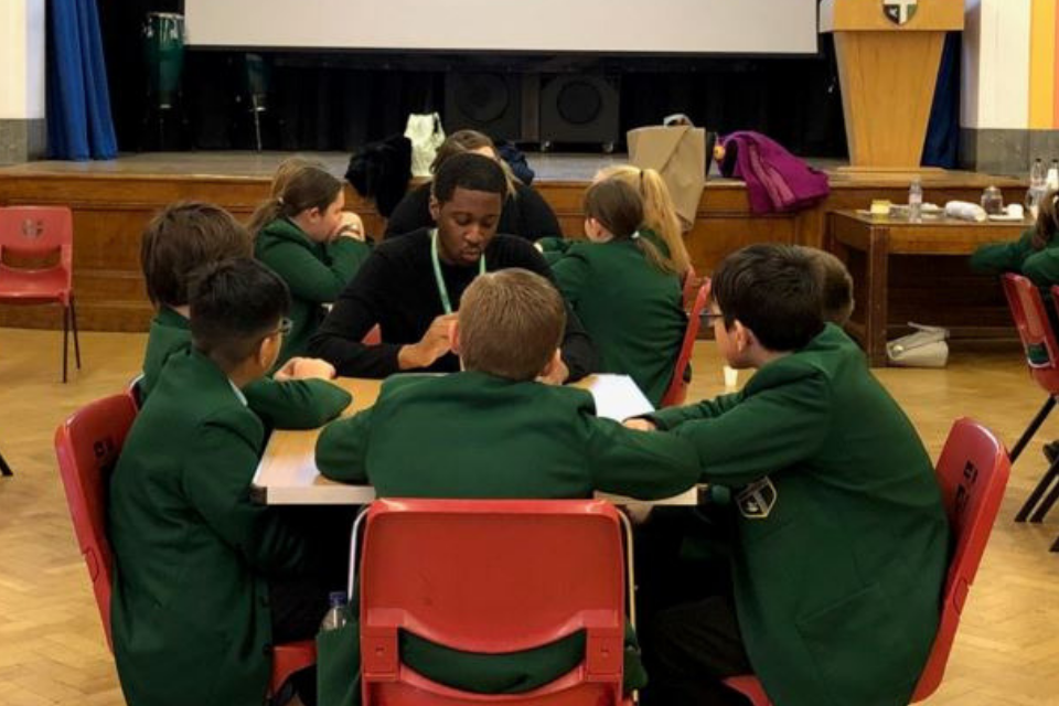 Mentor and students