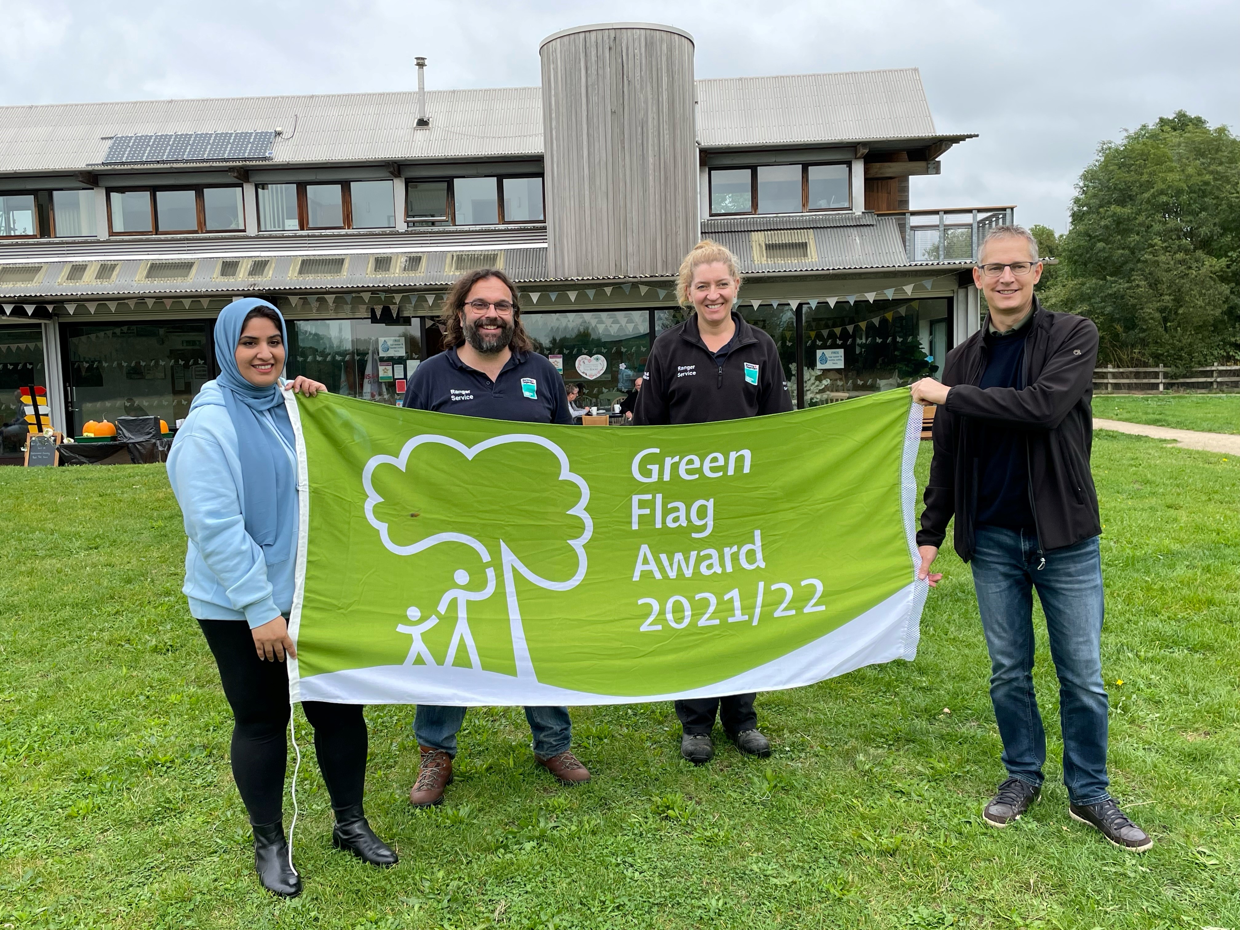 Cllr Ashraf with the Parks Team