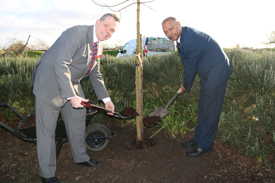 Tree planting in Barking Park