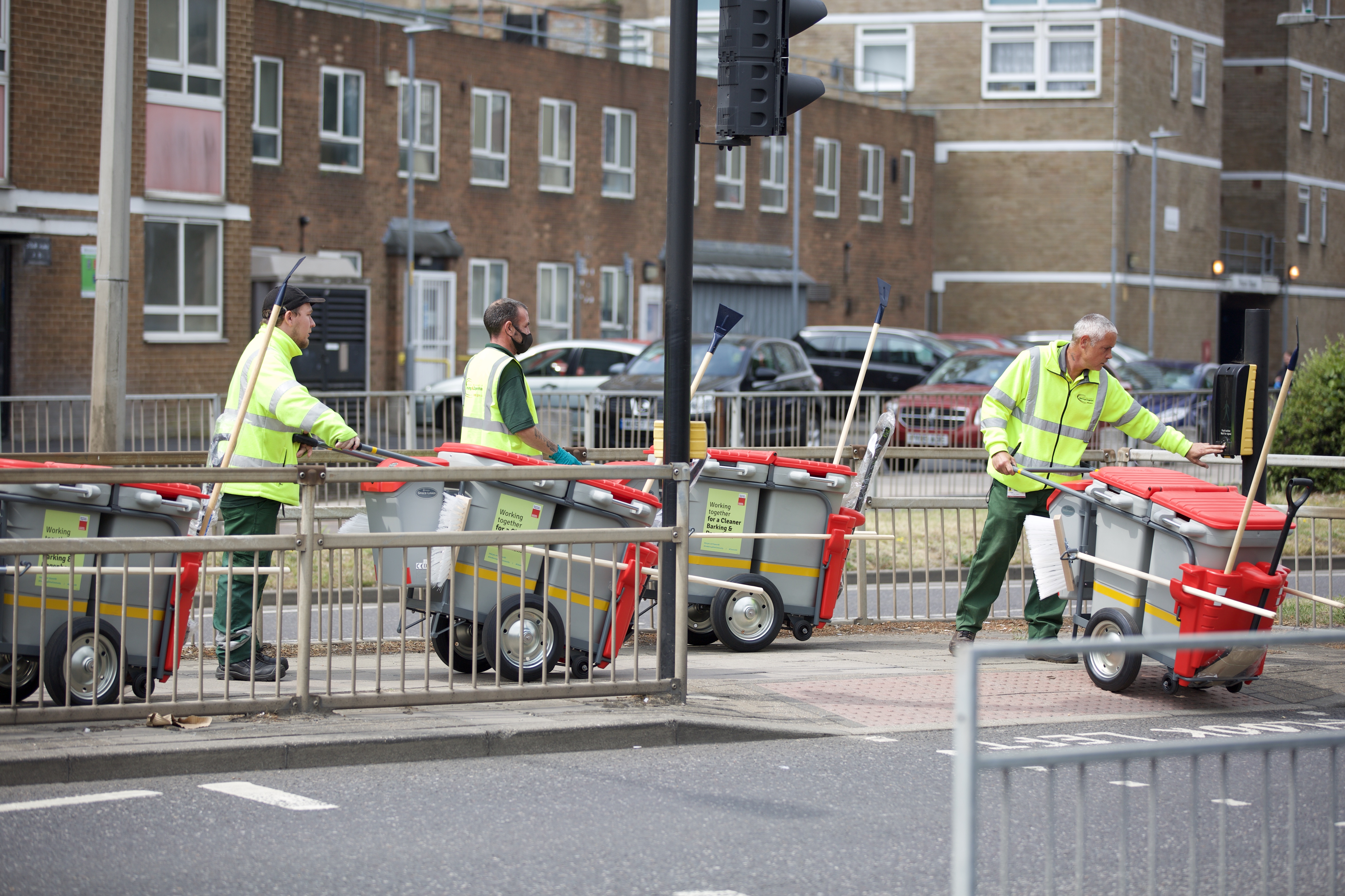 Street cleansing team members