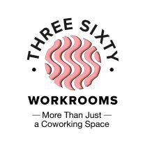 Three Sixty logo. Slogan says 'More than just a coworking space'.
