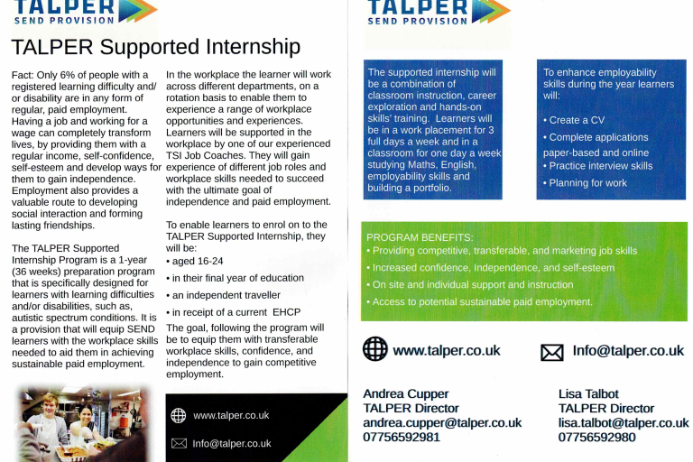 Talper leaflet