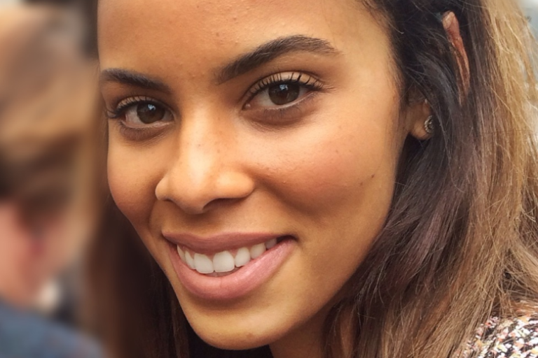 Close up of a face of a black woman