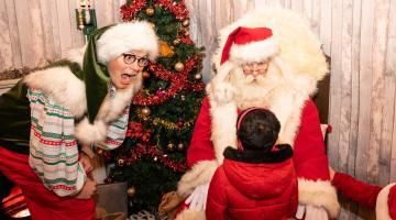 Santa at Barking Mad About Christmas event
