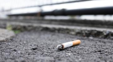 Dropped cigarette