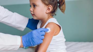 Child having a vaccine