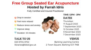 Free Group Seated Ear Acupuncture