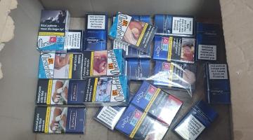 Illegal cigarettes found in box