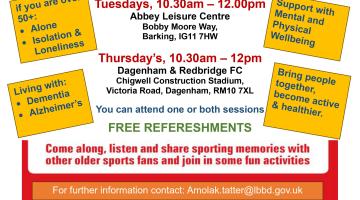 Sporting Memories Club for over 50s