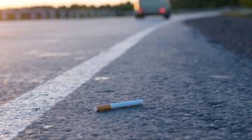 Dropped cigarette