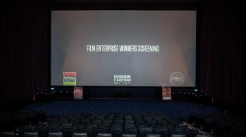POV from back of film premiere