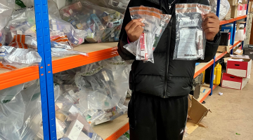 Underage person with seized vapes