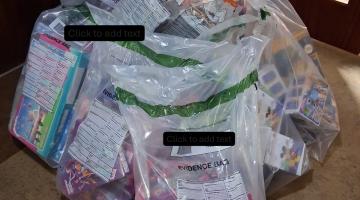 Seized counterfeit toys