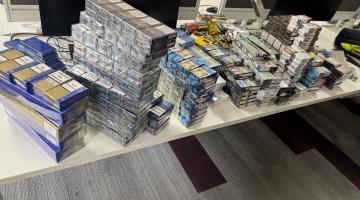 Seized cigarettes