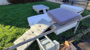 Fly-tip on green space