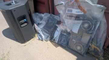 Seized music equipment