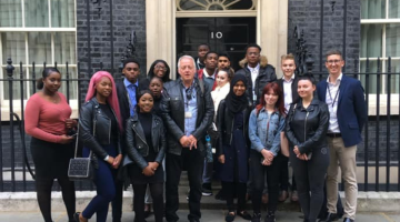Sydney Russell pupils visit 10 Downing Street