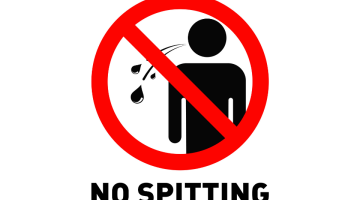 No spitting