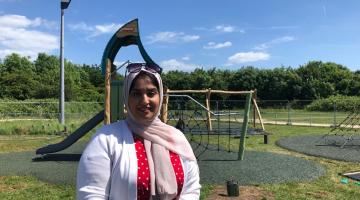 Cllr Ashraf at Eastbrookend Country Park