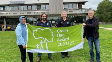 Cllr Ashraf with the Parks Team