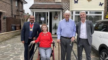 Trevor and Doreen Lock plaque event