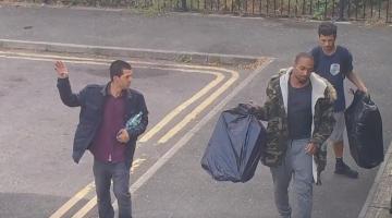 three individuals caught on camera at westminster gardens fly-tipping