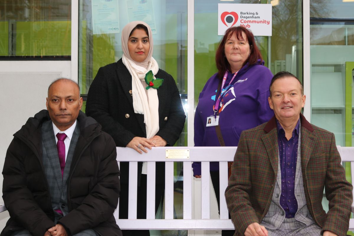 East London Council unveils commemorative plaque to remember women and children who have experienced domestic abuse