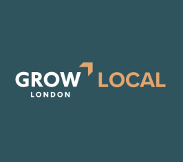 Grow local logo on a green background