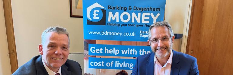 Councillor Rodwell launching BD Money 