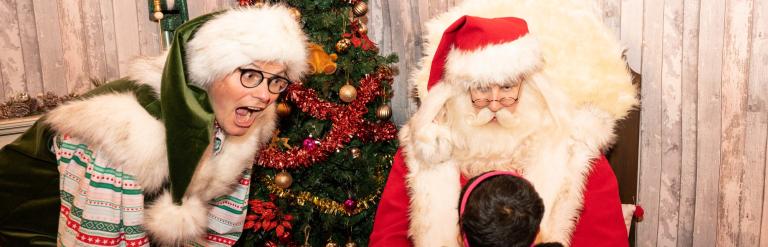 Santa at Barking Mad About Christmas event