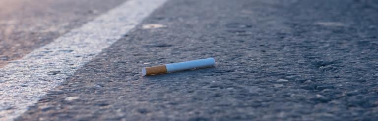 Dropped cigarette