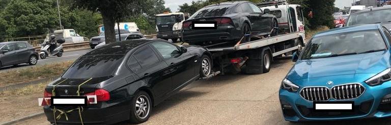 Vehicles seized