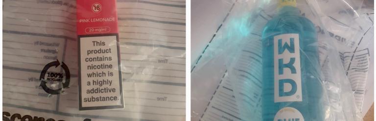 Illegally sold alcohol and vape