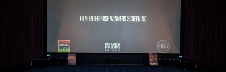 POV from back of film premiere