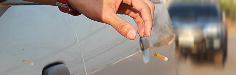 Dropped cigarette