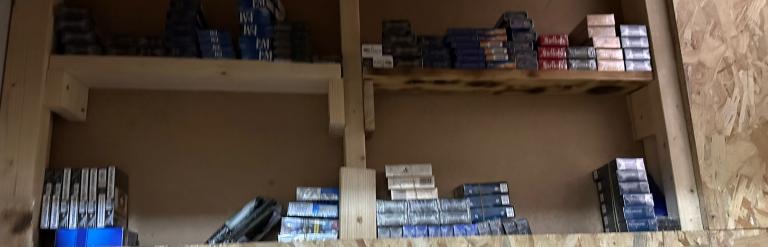 Cigerettes found in secret compartment