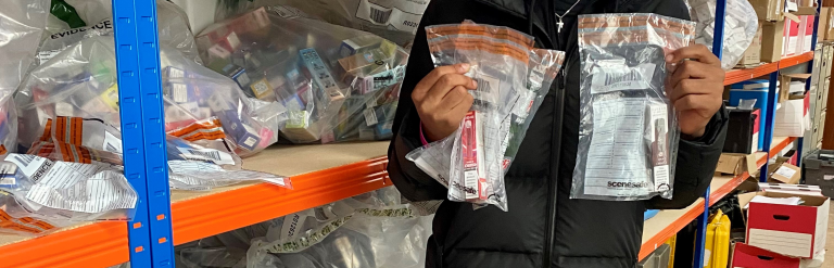 Underage person with seized vapes