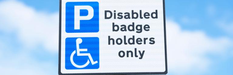 Disabled blue badge