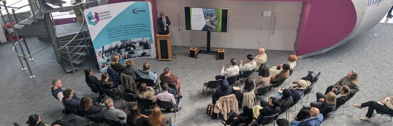 crowd at grow and connect event