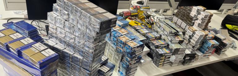 Seized cigarettes