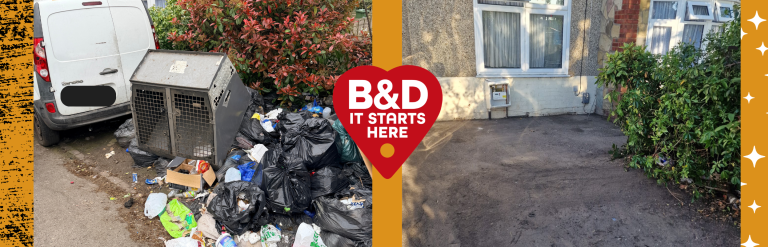 Eyesore garden - before and after