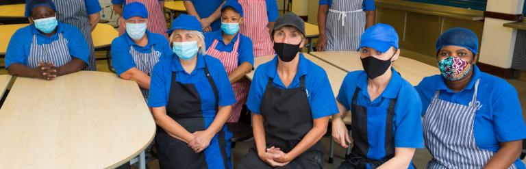 photo of Eastbury Community School catering team