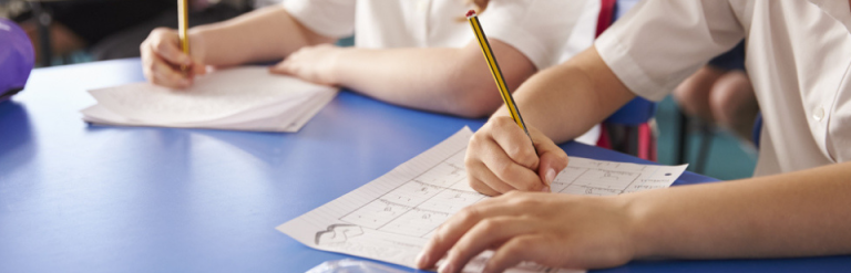 children in classroom