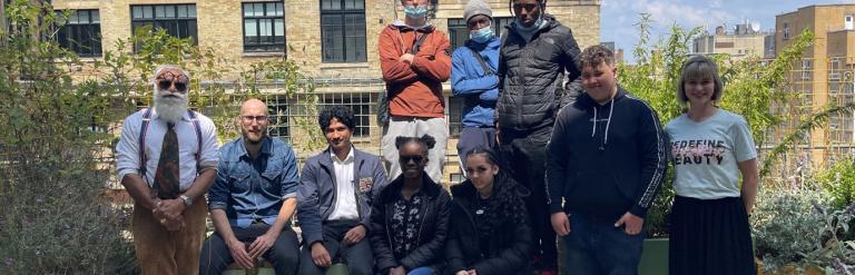 children on school trip at Royal Institute of British Architects