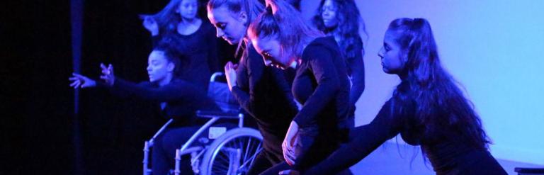 Children performing on stage