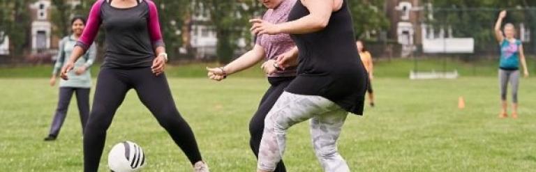 People playing football