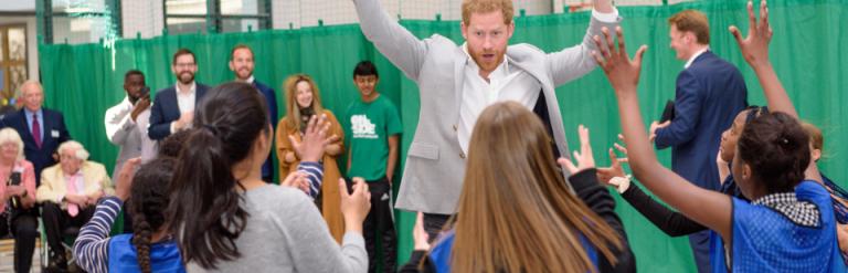 Prince Harry at the Future Youth Zone