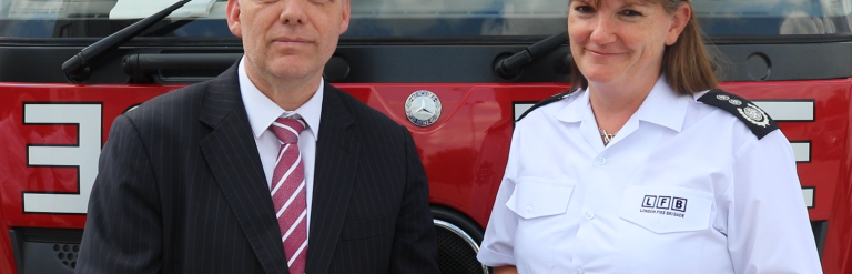Cllr Darren Rodwell and Commissioner Dany Cotton 